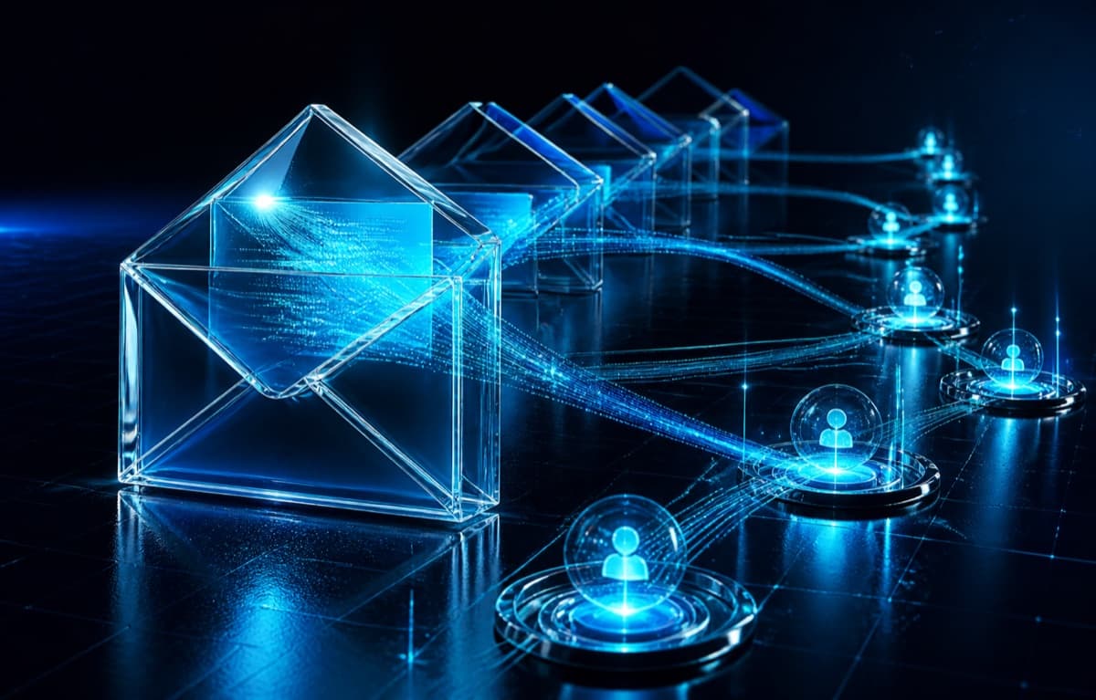 Email Automation technology visualization