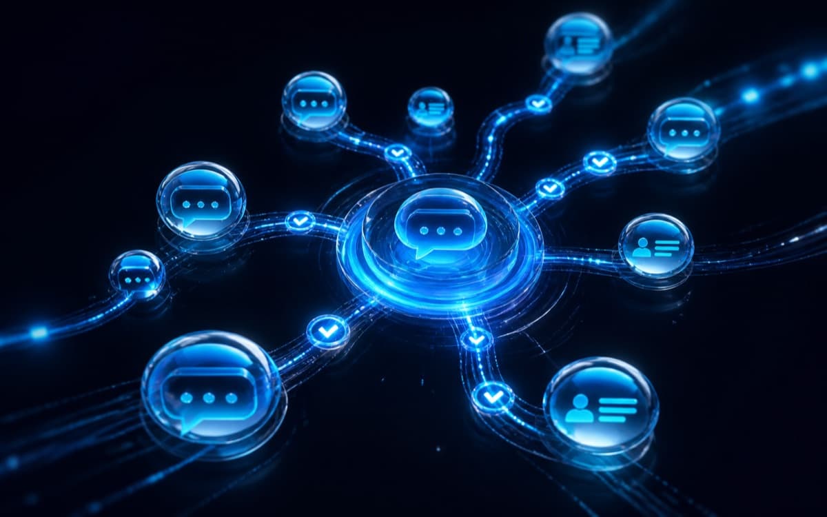 WhatsApp Automation technology visualization